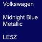 Preview: Volkswagen, Midnight Blue Metallic, LE5Z.